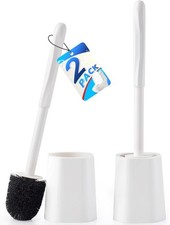 2 Pack Toilet Brush for Bathroom, Toilet Brush and Holder Set