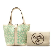 Hermes Tote Bag Picotin Lock Micro 14 Lucky Daisy Hand Bag Leather U Stamp 99