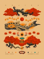 Gojira Reims France At Reims Arena November 27 2025 Poster