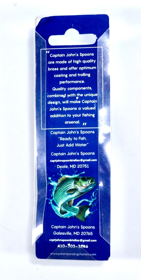3x SEÑUELOS DE PESCA CUCHARA CABALLA CABALLA CAPITÁN John's - Ganchos 4/0 de latón cromado Foto 4 de 4