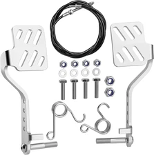 Go Kart Pedals with Throttle Cable, Go Cart Brake Throttle Pedal with 71" Cable 