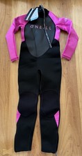 BNWT 135 O'Neill Youth Reactor-2 3/2mm Back Zip Full Wetsuit SIZE 6 BLACK BERRY