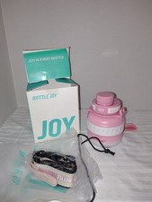 Botella de agua de acero inoxidable para niños BOTTLE JOY 16 oz con correa tapa a prueba de fugas gris