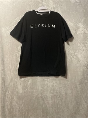 Vintage Black T-Shirt, Promotion For The 2013 science fiction film Elysium