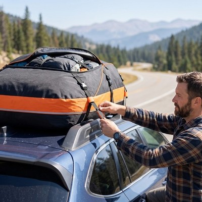 595L Auto Dachbox Faltbare Wasserdicht Dachtasche Aufbewahrungsbox Wasserdichte