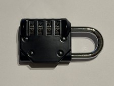 Combination Lock Resettable 4-Digit Anti Rust Weatherproof Padlock Metal Locks