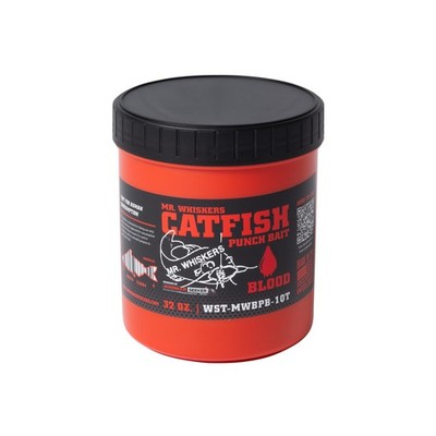 Catfish Punch Bait Blood 1 Quart Mr. Whiskers WST MWBPB