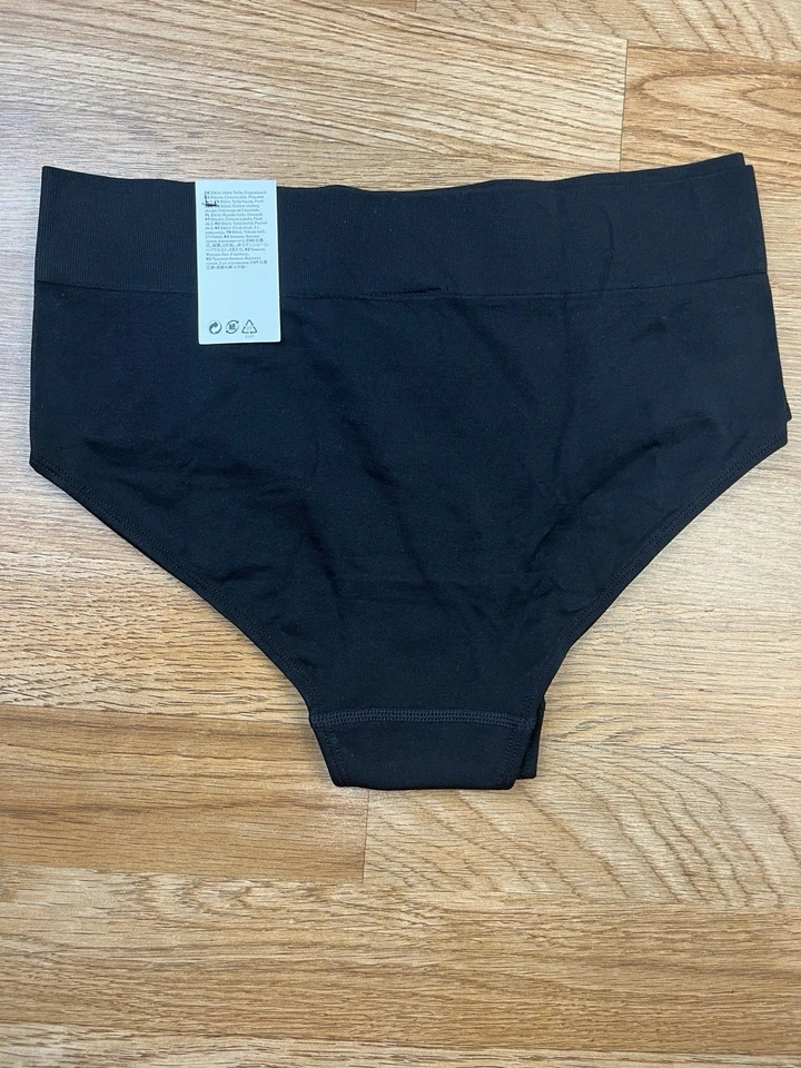 Paquete de 2 bragas de bikini de cintura alta H&M ropa interior para mujer talla mediana negras NUEVAS Foto 4 de 4