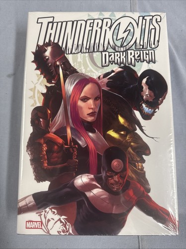 Marvel Comics THUNDERBOLTS Dark Reign Omnibus hardcover with cover art of superheroes, including Venom and Ultron.