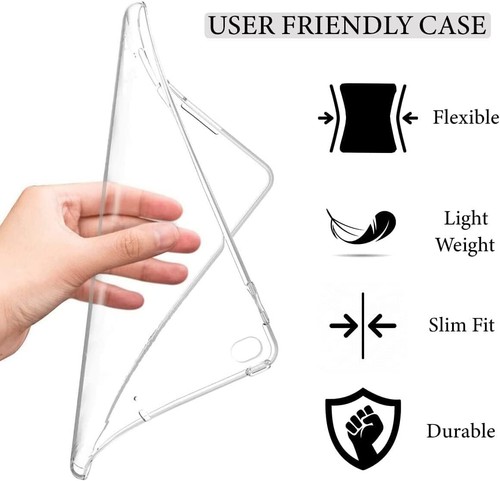 Clear Silicone TPU Case for iPad Pro Mini Air 9th 8th 7th 6th 5th 4th 3rd Gen - Picture 6 of 10