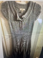 Women’s gray knitted vertigo sweater dress size small
