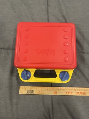 Vintage RARE Igloo Lunch Box Cool Case Red Yellow Blue No Thermos