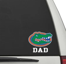 Florida Gators DAD w/ Gator Head #2 Vinyl Decal UF Sticker Car Truck Window
