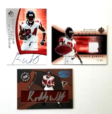 Roddy White 2005 RC Upper Deck Ultimate SP Donruss Auto Jrsy  Lot (3) Falcons