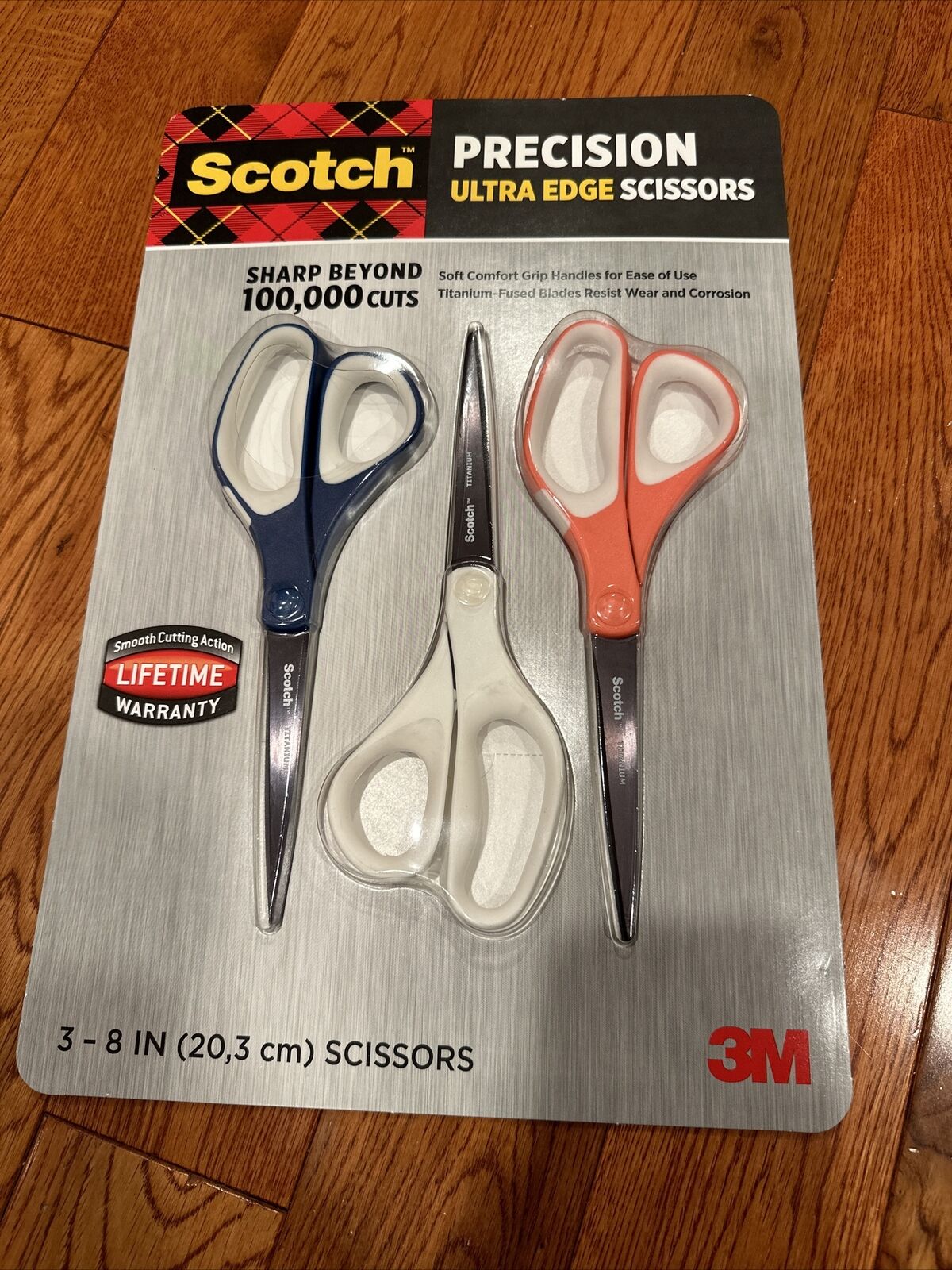 Scotch 20 cm Titanium Scissors - White/Green