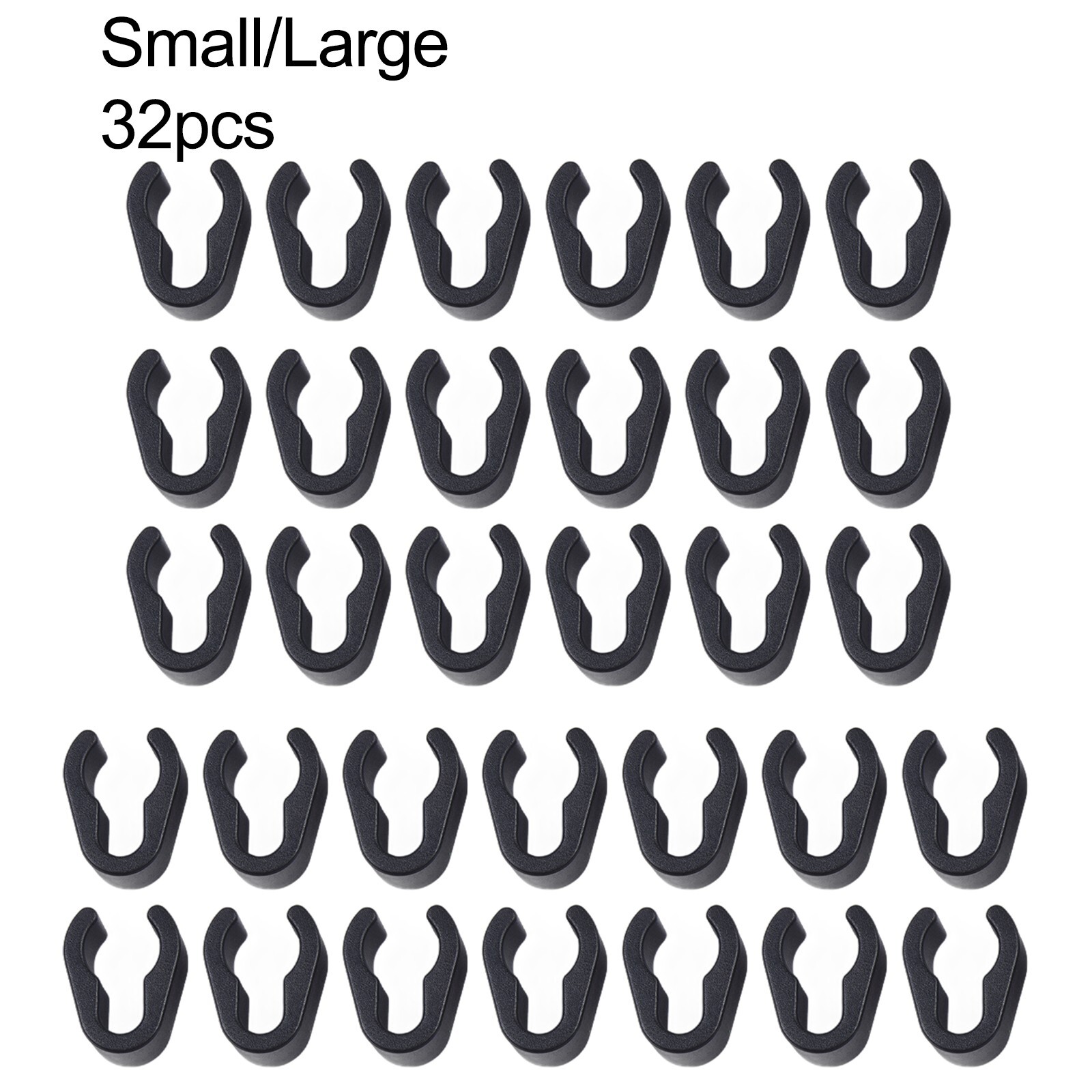 Microphone Stand Cable Clips Boom Pole Cable Clips Clamp Plastic Mount 32 PCS-image