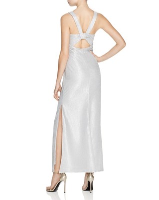 metallic chrome dress Sevran Dress - Metallic, Chrome, Wrap, Long, Maxi, Long-sleeve, Gather,  Green, Pink, Blue, Evening, Spring, Elegant, Designer, Exclusive