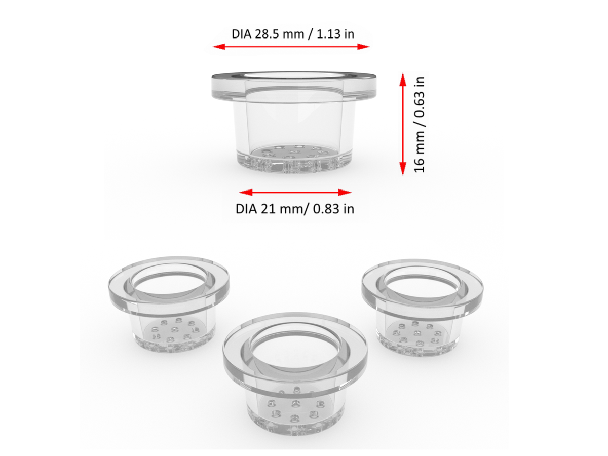 3pc - Replacement Borosilicate Glass Bowl silicone & wood 3pc - Replacement Borosilicate Glass Bowl silicone & wood