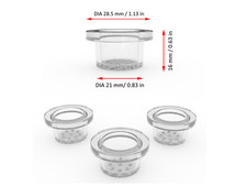 3pc - Replacement Borosilicate Glass Bowl silicone & wood pipes screens MAZE-X
