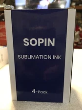 Package of 4 SOPIN Sublimation ink 100ml Black NEW