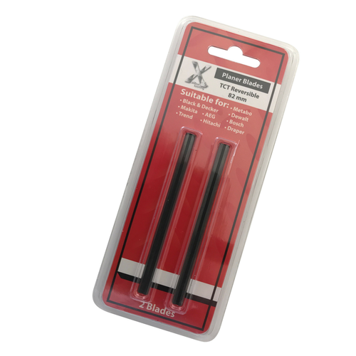 2 x 82mm CARBIDE PLANER BLADES to fit 