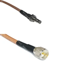 RG400 QMA Female Bulkhead to MINI UHF MALE RF Cable Rapid-SHIP LOT