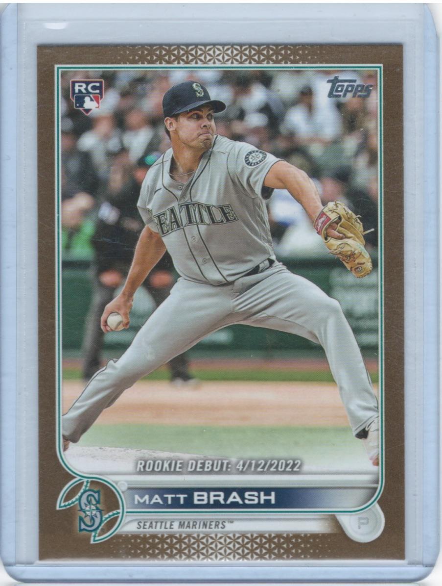 Matt Brash 2022 Topps Update #US274 Gold SN Seattle Mariners #/2022