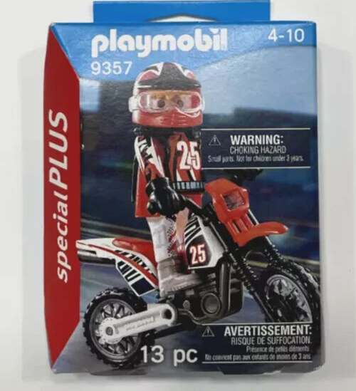 PLAYMOBIL Motocross Driver Special PLUS 9357 NEW | eBay