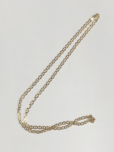 14k Yellow Gold Flat Mariner Chain 