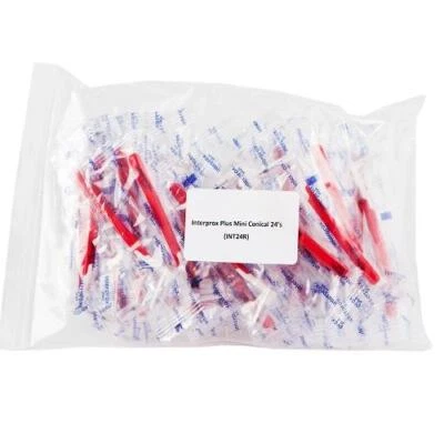 Interprox Plus Mini Conical Red Interdental Brush Pack Of 24