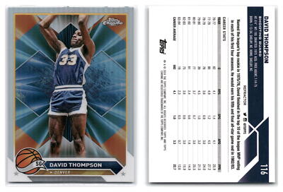2023-24 Topps Chrome Refractor  #116 David Thompson  - Denver Nuggets
