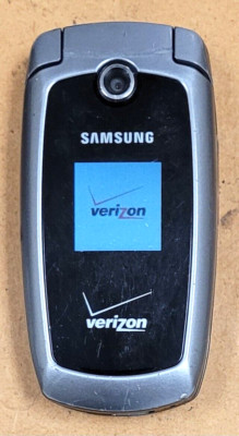 Samsung SCH-U410 - Gray and Black ( Verizon ) Cellular Flip Phone