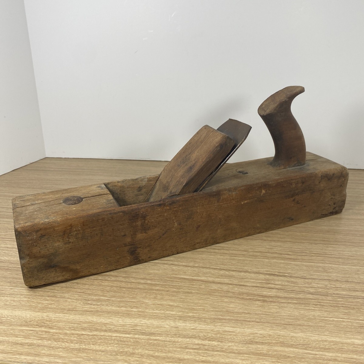 Antique OGONTZ Tool Co Wood Wooden Jack Plane Sandusky Tool Blade