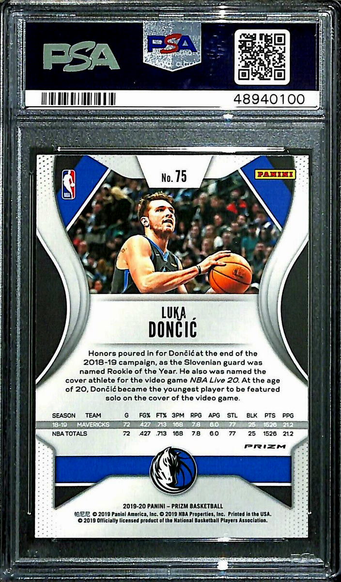 2019 Panini Prizm #75 Luka Doncic Green Prizm PSA 10 | eBay