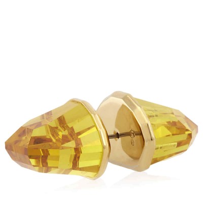 Swarovski Yellow Lucent Gold-Tone Plated Stud Earring