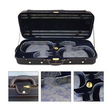 Oxford Oblong Double Violin Case Adjustable Violin Box With Backstrap