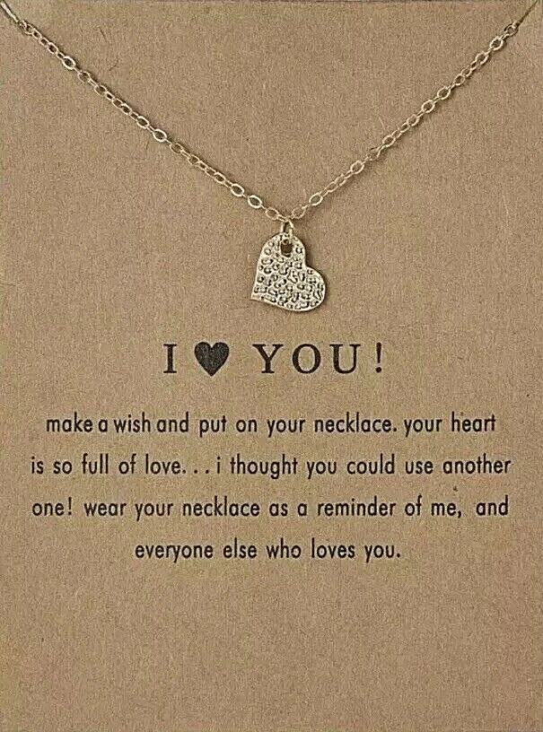 Wish i love you best sale necklace