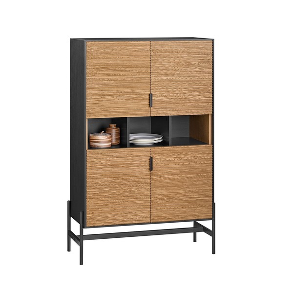 Sobuy Sideboard KüChenschrank Kommode Buffet Aufbewahrungsschrank HFSB03-SCH-image