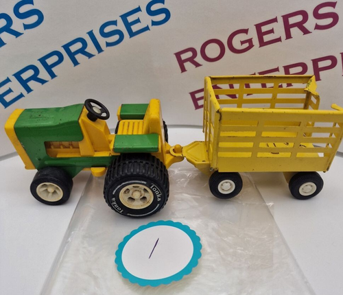 Choose 1970s Tiny Tonka Tractor And Trailers Various Colour Combinations - Picture 3 of 68
