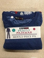Merry Lane Family Pajamas Men's Size L 2 Piece PJ Set New