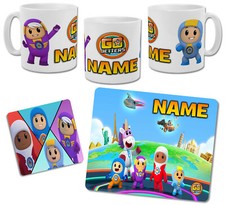 Personalised Go Jetters Mug with Coaster & Placemat Options
