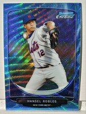 Hansel Robles 2013 Bowman Chrome Blue Rookie Refractor