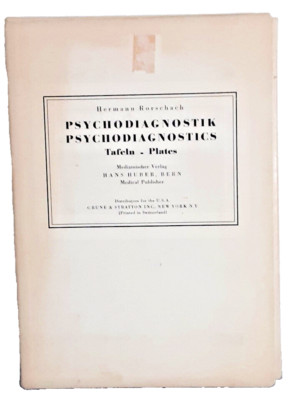 Psychodiagnostic Hermann Rorschach(VG-VG+) Plates Cards/Signed/Swiss (FRAMEABLE)