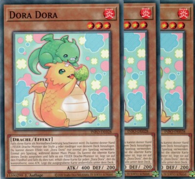 yugioh 3x Dora Dora INFO-DE028 COMMON 1AUFLAGE DEUTSCH