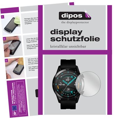 2x Schutzfolie für Huawei Watch GT 2 (46mm) klar Displayschutzfolie Display