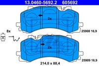 ATE BremsbeläGe Bremsbelegsatz Vorne FüR Audi Q7 A6 Avant VW Touareg