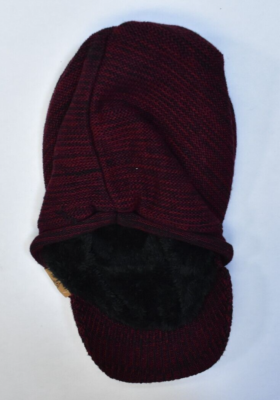 Forbusite Skull Cap Knit Slouchy Fleece Lined Hippie Ski Hat with