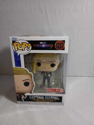 Funko POP! Vinyl: The Marvels Captain Marvel Bobble Head 1257 Target Exclusive