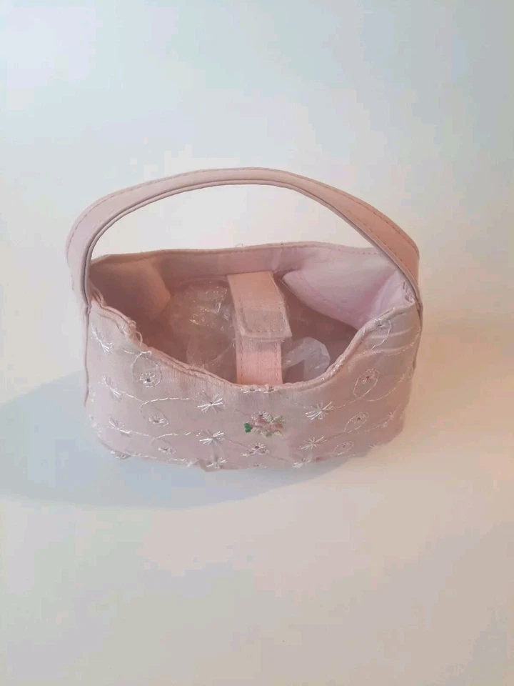 Mini bolso pequeño con ojales de algodón PInk Foto 4 de 4