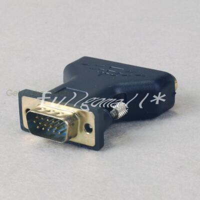 1PCS RCA Component YUV YPbPr Video To VGA Style D-sub HD 15-Pin Video Adapter